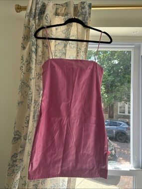Women's Pink Mini Slip Dress